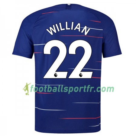 Tenue Chelsea Willian 22 Domicile 2018-2019 Maillot de Foot